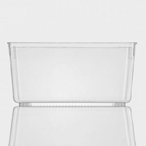 Контейнер для холодильника RICCO, 23,5x13x11 см, цвет прозрачный