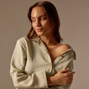 Костюм женский домашний (рубашка и брюки) SL HOE, светло-зеленый
