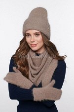 Варежки Женские РВ499 (кофейный)