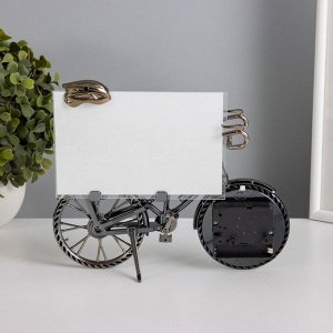 Фоторамка пластик с часами "Велосипед" 10х15 см, 18х22 см