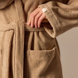 Халат махровый с капюшоном женский SL HOME: Basic "Саббиа", 100% хл, 420 г/м2