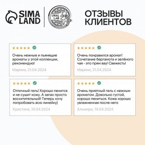 Гель для душа женский, 300 мл, аромат нектарина и ванили, URAL LAB