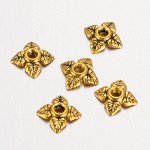 Обниматель, 5.5*1.7мм, листики, золотистые с чернением, 5 грамм