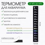Термометр для аквариума 18° - 34°, 18x100 мм