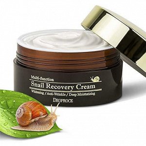 Многофункциональный восстанавливающий крем с муцином улитки SNAIL RECOVERY CREAM Deoproce