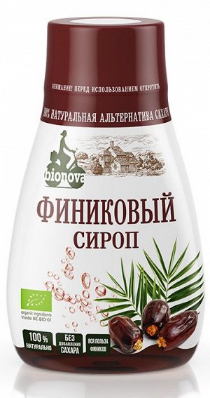 Органический финиковый сироп "Бионова", 230 г
