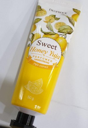 Deoproce Sweet Honey Yuja Perfumed Hand Cream Крем для рук цитрус 50 гр