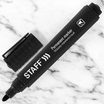 Маркер перманентный STAFF &quot;Basic Budget PM-125&quot;, ЧЕРНЫЙ, круглый наконечник 3 мм, 152174