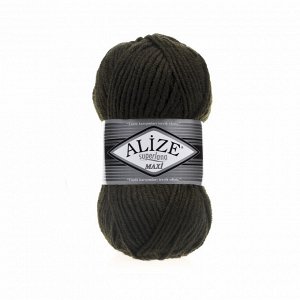 Пряжа Alize Superlana Maxi 100г №241 Темно-зеленый