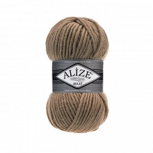 Пряжа Alize Superlana Maxi 100г №466 Темно-бежевый