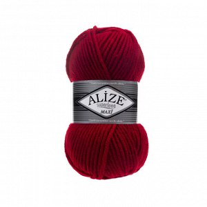 Пряжа Alize Superlana Maxi 100г №56 Красный