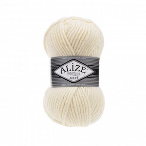 Пряжа Alize Superlana Maxi 100г №599 Слоновая кость
