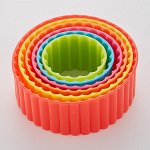 Набор пластиковых форм для печенья 6 размеров &quot;Круг&quot; АК-621Р/6