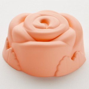 Набор из 6 формочек для кексов O7х3см силиконовых BE-4461S/6 "Розы" розовый