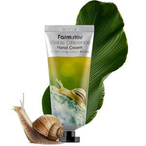 Крем для рук с экстрактом улитки FarmStay Visible Difference Snail Hand Cream, 100гр