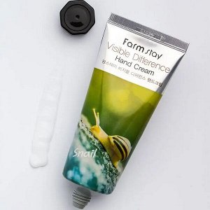 Крем для рук с экстрактом улитки FarmStay Visible Difference Snail Hand Cream, 100гр