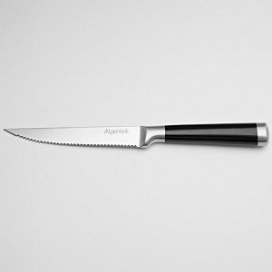 Нож 11,4см для стейка Alpenkok AK-2081/G "Nero" с черной ручкой
