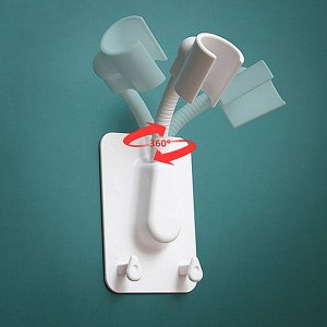 Держатель для лейки душа самоклеящийся, настенный, 1 шт.