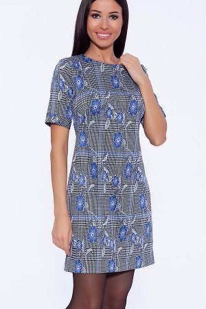 #39868 Платье (VISERDI) Серый/синий