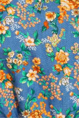 #28363 Платье (VISERDI) Голубой/цветы