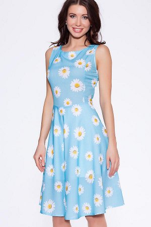 #6627 Платье Голубой