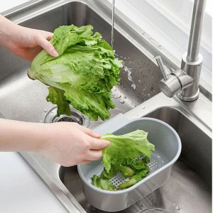 Подвесной дуршлаг для овощей и зелени, 1 шт.
