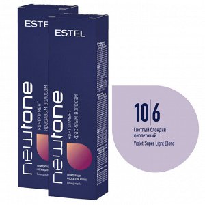 Estel Тонирующая маска для волос Estel NEWTONE тон 10/6 Светлый блондин фиолетовый Эстель 60 мл