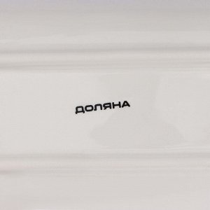 Блюдо сервировочное Доляна «Дракоша», 28x12x3.2 см, цвет белый