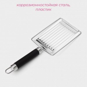 Яйцерезка Доляна Venus, нержавеющая сталь, цвет чёрный