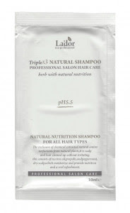 LA'DOR ПРОБНИК Шампунь с натуральными ингредиентами Triplex Natural Shampoo pouch 10 мл