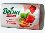 Мыло твёрдое туалетное Земляника со сливками 90г