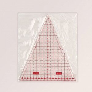 Линейка для пэчворка «Треугольник» 45°, 24x20 см, s=2.5 мм
