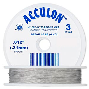 Тросик ювелирный Acculon 3 струны, 0.31мм (0.012in), стальной, 50 см