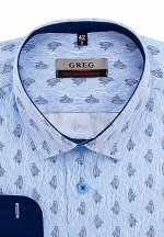 GREG Сорочка мужская длинный рукав, 223/231/202/Z/1