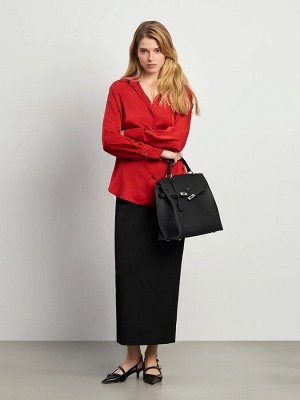 Рубашка однотонная, B3063/cherry