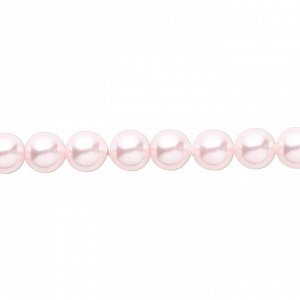 Бусина хрустальная, 6мм, жемчуг Swarovski (#5810), круглый, цвет нежно-розовый (rosaline), 10 шт.
