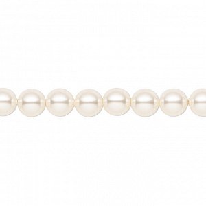 Бусина хрустальная, 6мм, жемчуг Swarovski (#5810), круглый, цвет кремовый (creamrose light), 10 шт.