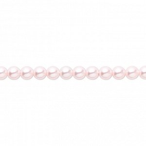 Бусина хрустальная, 4мм, жемчуг Swarovski (#5810), круглый, цвет нежно-розовый (rosaline), 10 шт., УЦЕНКА
