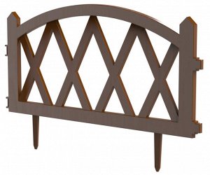 Заборчик декоративный «Штакетник» (забор для грядки) L-300 см (5 секций 60×37см)
