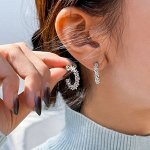 Серьги женские блестящие