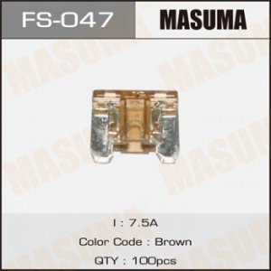 Предохр. MASUMA Флажковые mini, для NEW моделей   7.5А  (уп.100шт)