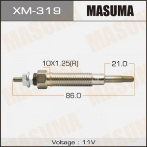 Свеча накаливания MASUMA   PM-165 /4M40     (1/10/100)