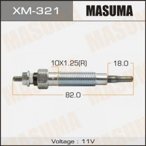 Свеча накаливания MASUMA   PM-167 /4D56T, 4D68T     (1/10/100)