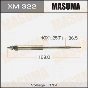 Свеча накаливания MASUMA   PM-168.11V /4M41 DI     (1/10/100)