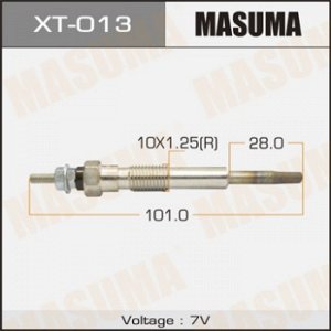 Свеча накаливания MASUMA   PT-107 /1C, 2C     (1/10/100)