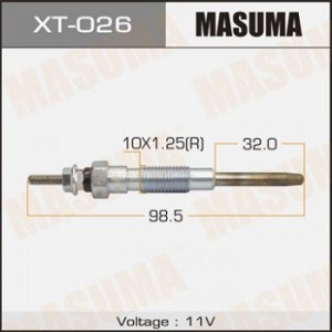 Свеча накаливания MASUMA   PT-151 /2L, 2L-T, 3L     (1/10/100)