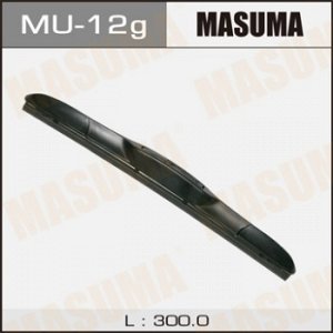 Дворник MASUMA 12'   гибридный, крюк   (300мм)              (1/10/50)