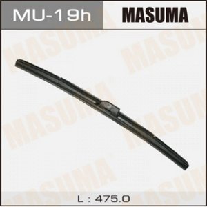 Дворник MASUMA 19'   гибридный, крюк   (475мм)  боковое крепление            (1/10/50)