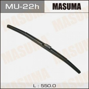 Дворник MASUMA 22'   гибридный, крюк   (550мм)  боковое крепление            (1/10/50)