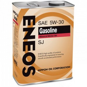 Масло моторное ENEOS Gasoline 5W30 SJ бензин, минеральное 4л (1/6)